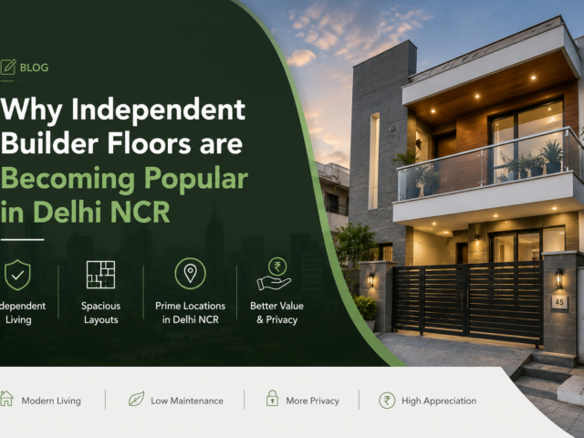 Why Independent Builder Floors are Becoming Popular in Delhi NCR